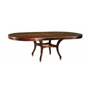 bamboo style oval dining table