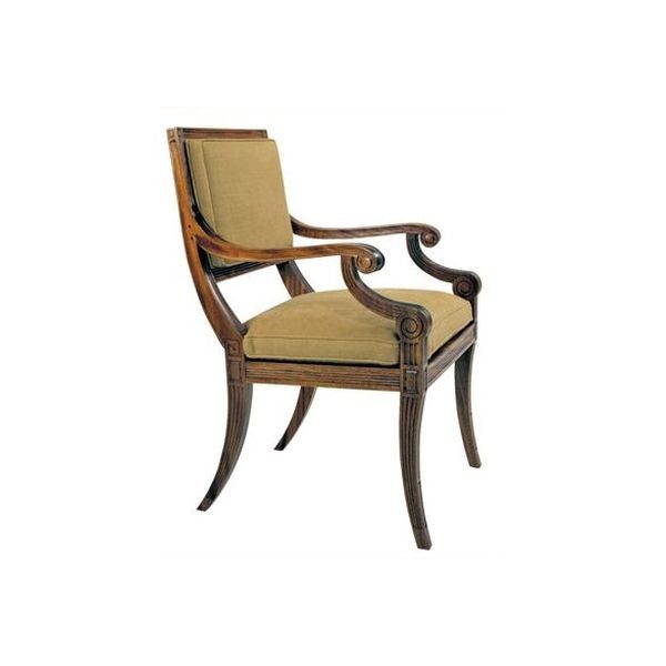 Flat dining armchair