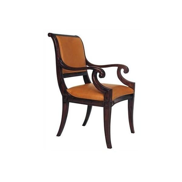 Flat dining armchair