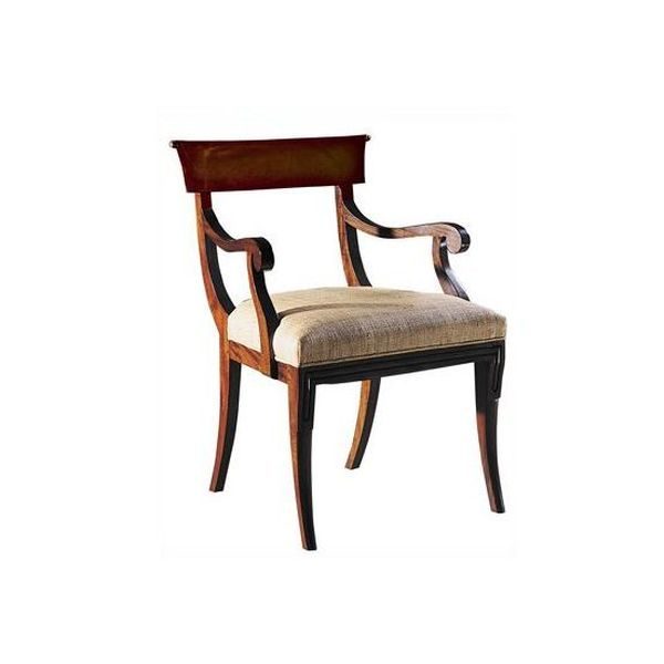 Flat dining armchair