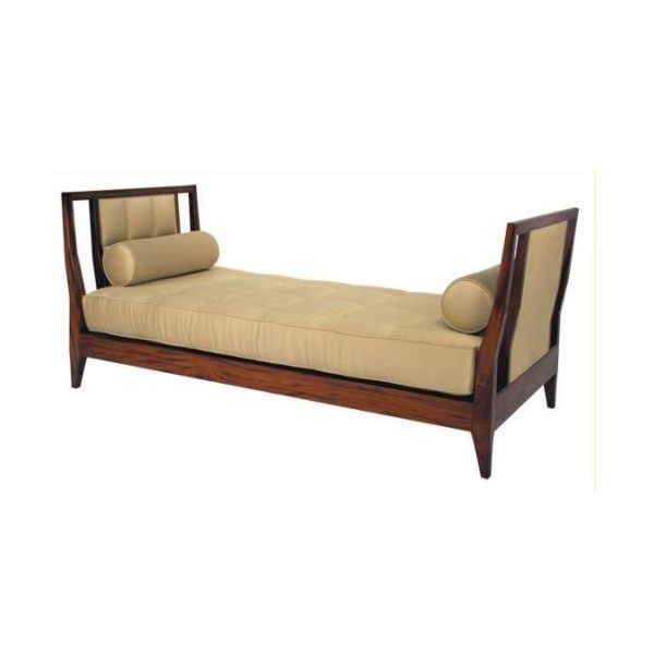 Flat daybed with cushions