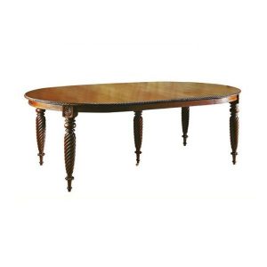 Spiral oval dining table