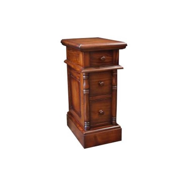 Colonial bedside 3 drawers