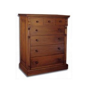 Colonial chest of 7 drawers