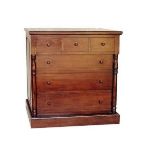Colonial chest of 6 drawers