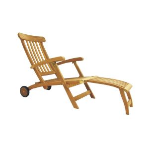 steamer sunlounger with wheels
