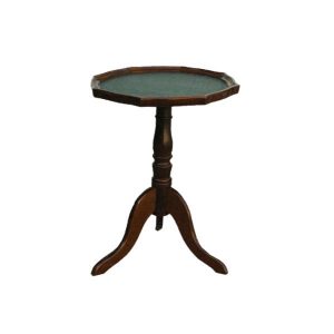 small octagonal table with base