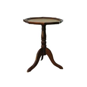 small octagonal table with tray
