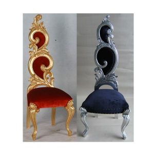 chair gold silver high