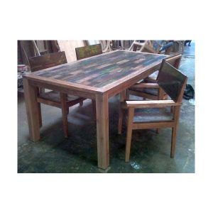 dining table solid boat wood
