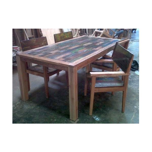 dining table solid boat wood