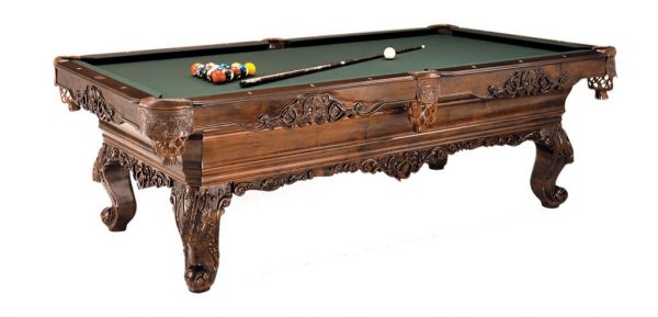 Pool Table Victorian Carved