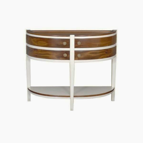 indonesian furniture manufacturers console table half round