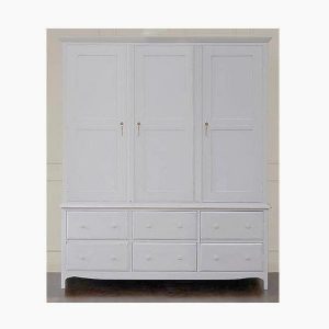 indonesian furniture manufacturers wardrobe 3 doors 6 drawers
