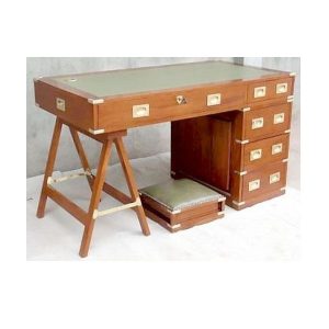 indonesian furniture manufacturers military style writing table with stool
