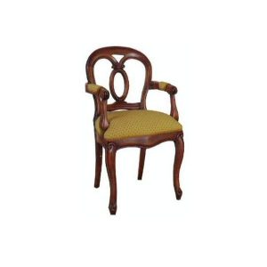 Chair oval victorian arm