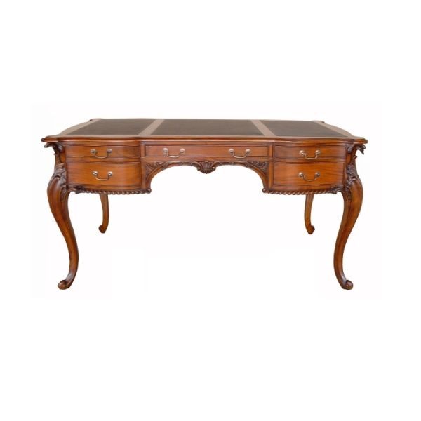 Writing desk victorian leather top