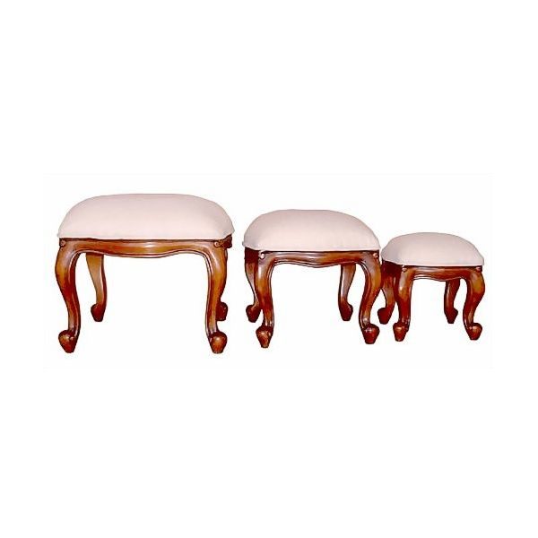 Stool set victorian 3 pcs