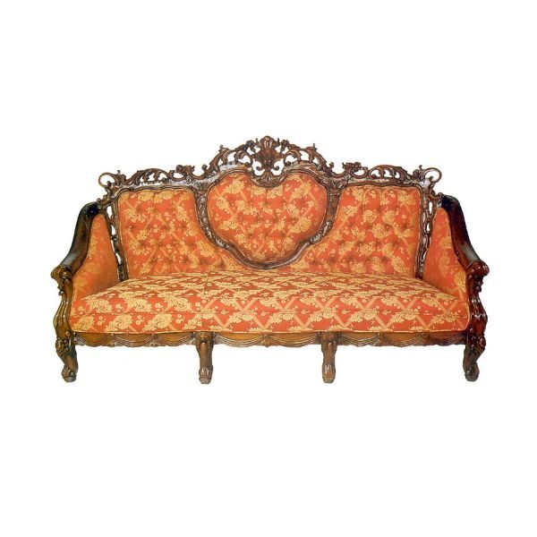 indonesian furniture manufacturers living room heavy carved sofa set 3 seater