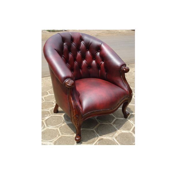 indonesian furniture manufacturers living room tube club chair leather
