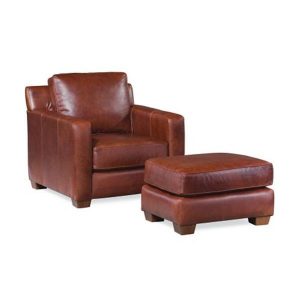 indonesian furniture manufacturers living room leather club chair with footrest