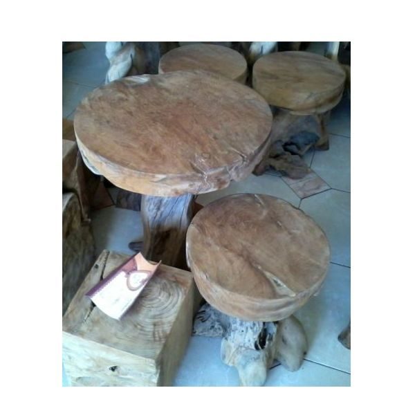 indonesian furniture manufacturers teak root round table set