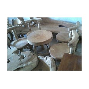 indonesian furniture manufacturers teak root dining set