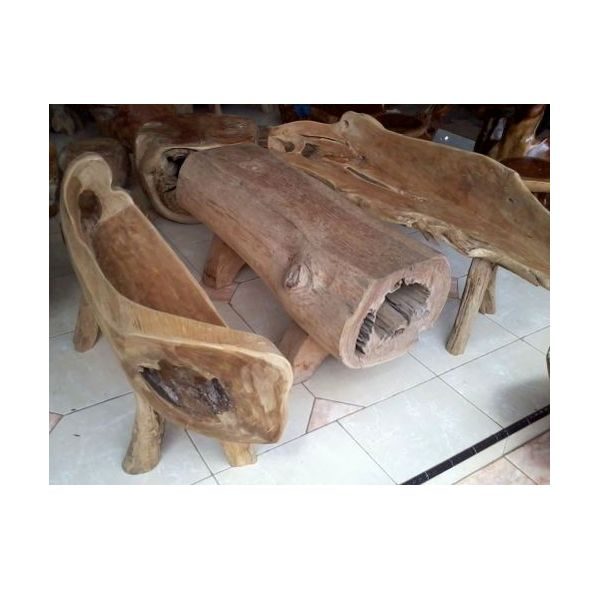 indonesian furniture manufacturers teak root bench set