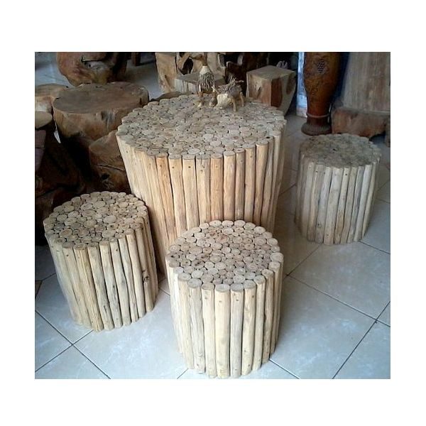 indonesian furniture manufacturers teak root coffee set