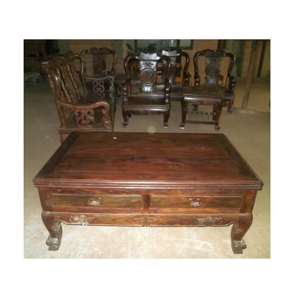 indonesian furniture manufacturers sono keling wood chinese style sofa tea table